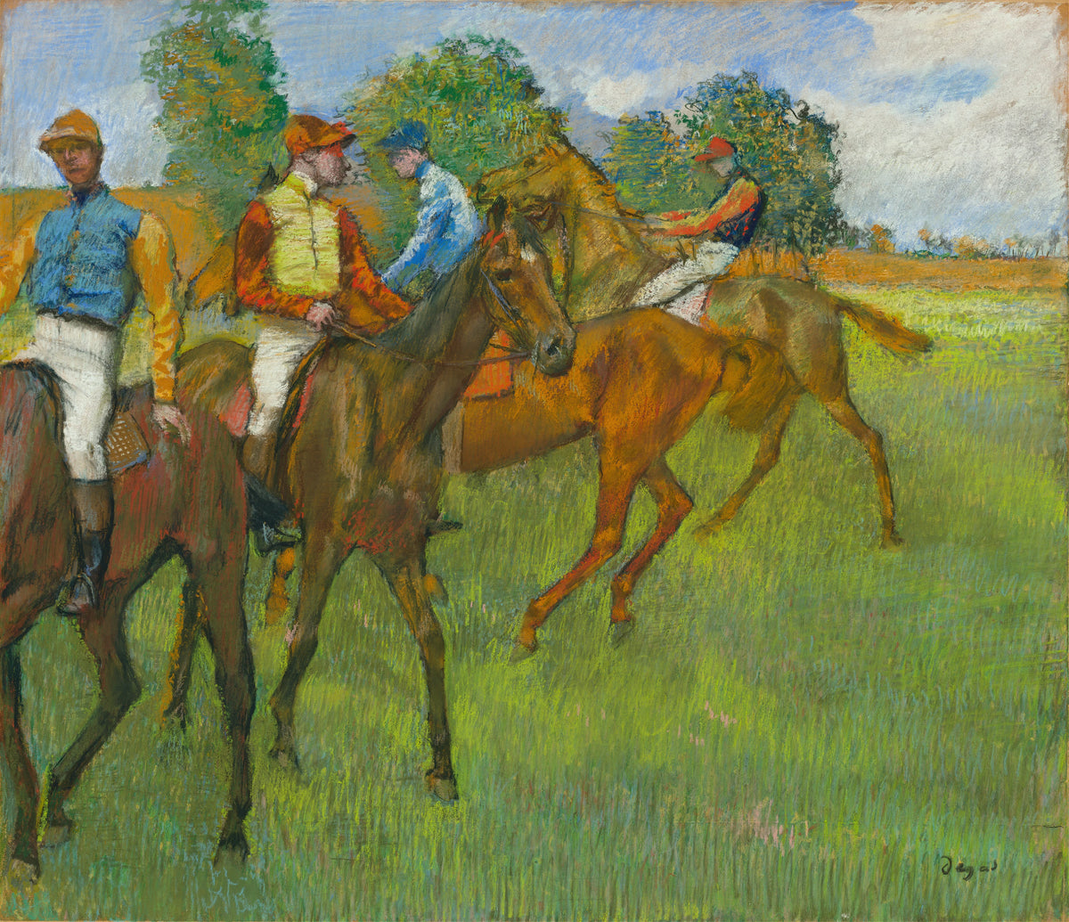 Edgar Degas - Before the Race (circa 1887-1889)
