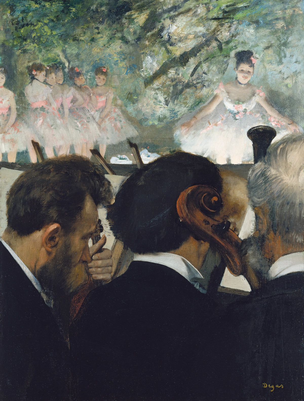 Edgar Degas - Orchestra Musicians (1872)