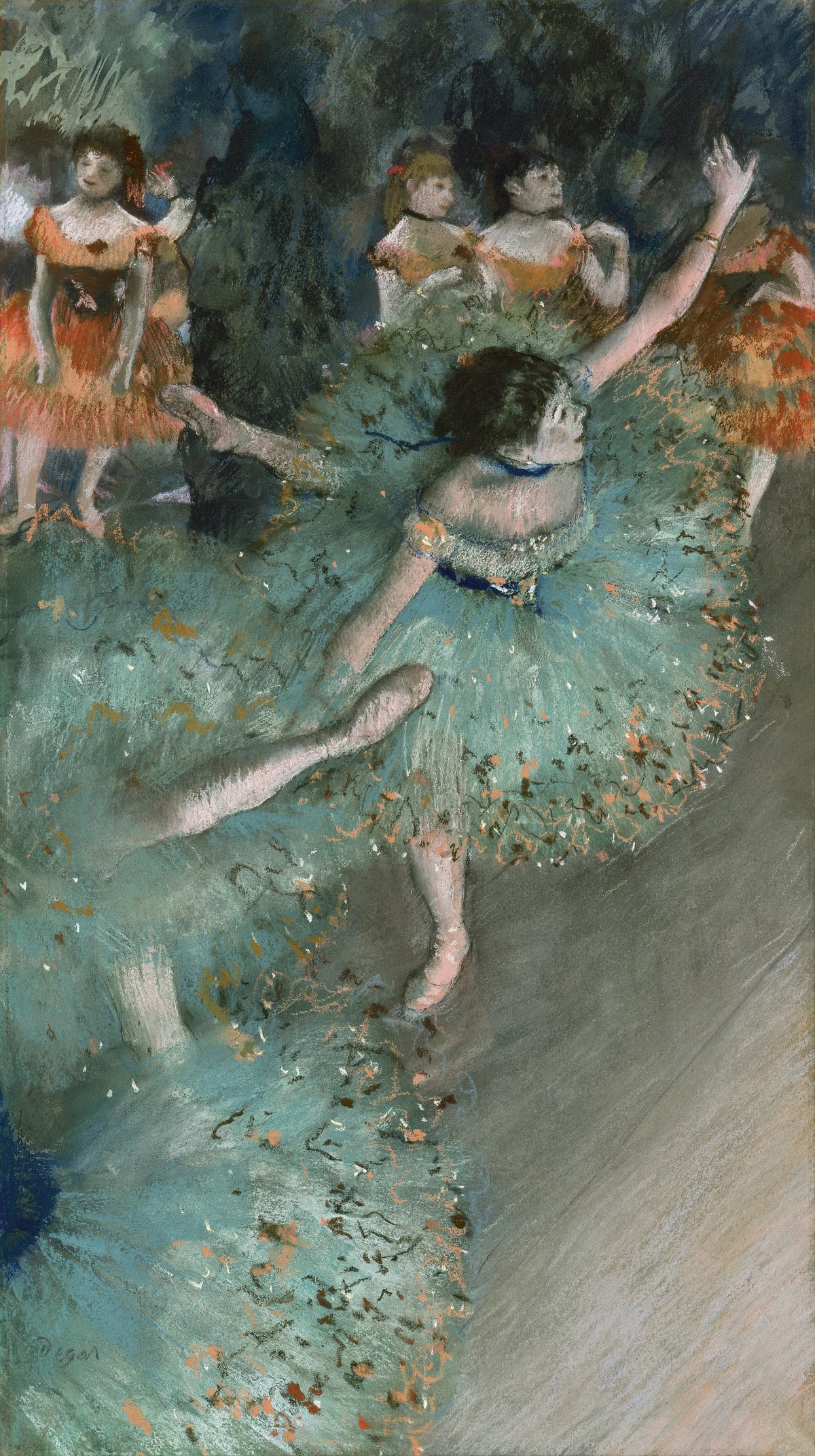 Edgar Degas - Swaying Dancer (Dancer in Green) (from 1877 until 1879)