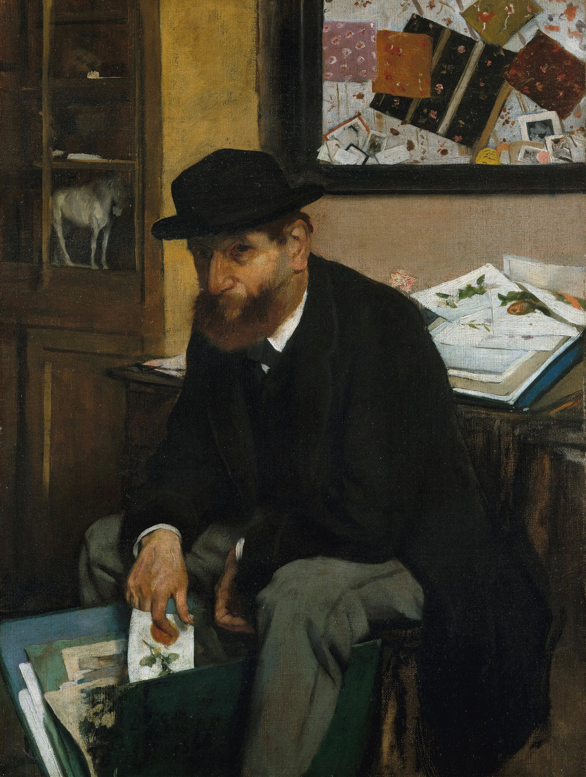 Edgar Degas - The Collector of Prints (1866)