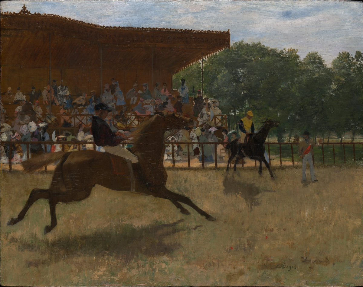 Edgar Degas - The False Start (circa 1869-72)