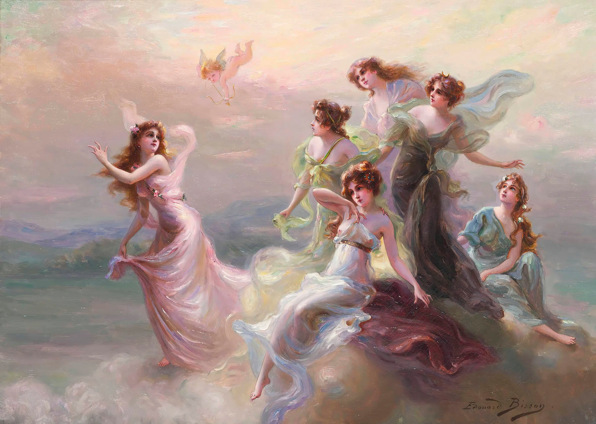 Édouard Bisson - The Dance of the Nymphs and Cupid (circa 1900)