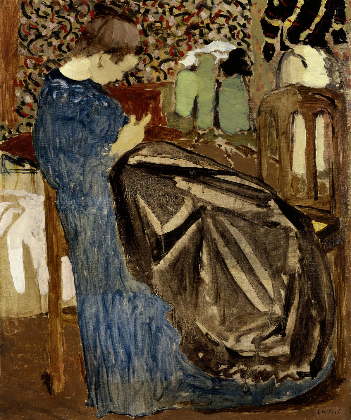 Édouard Vuillard - A Seamstress (1892)