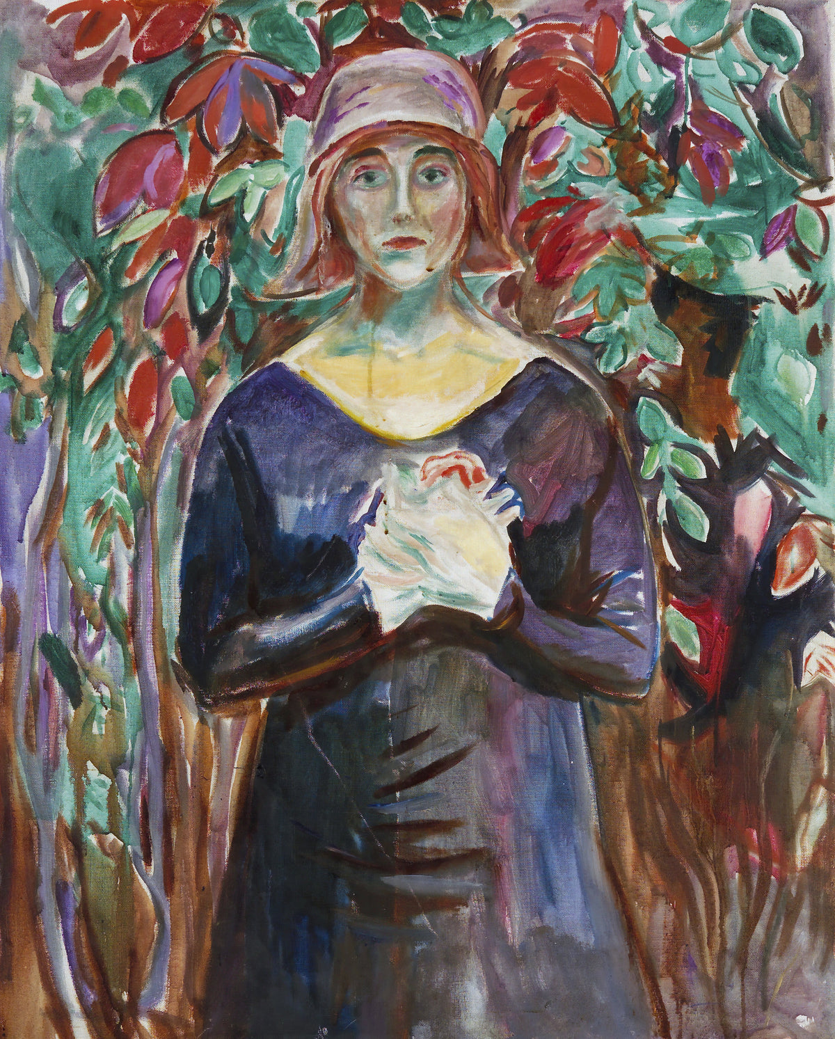 Edvard Munch - Model in the Garden (1930)