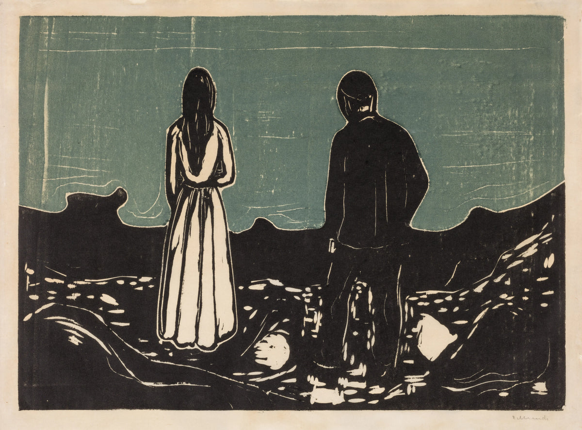 Edvard Munch - Two People. The Lonely Ones (1899)
