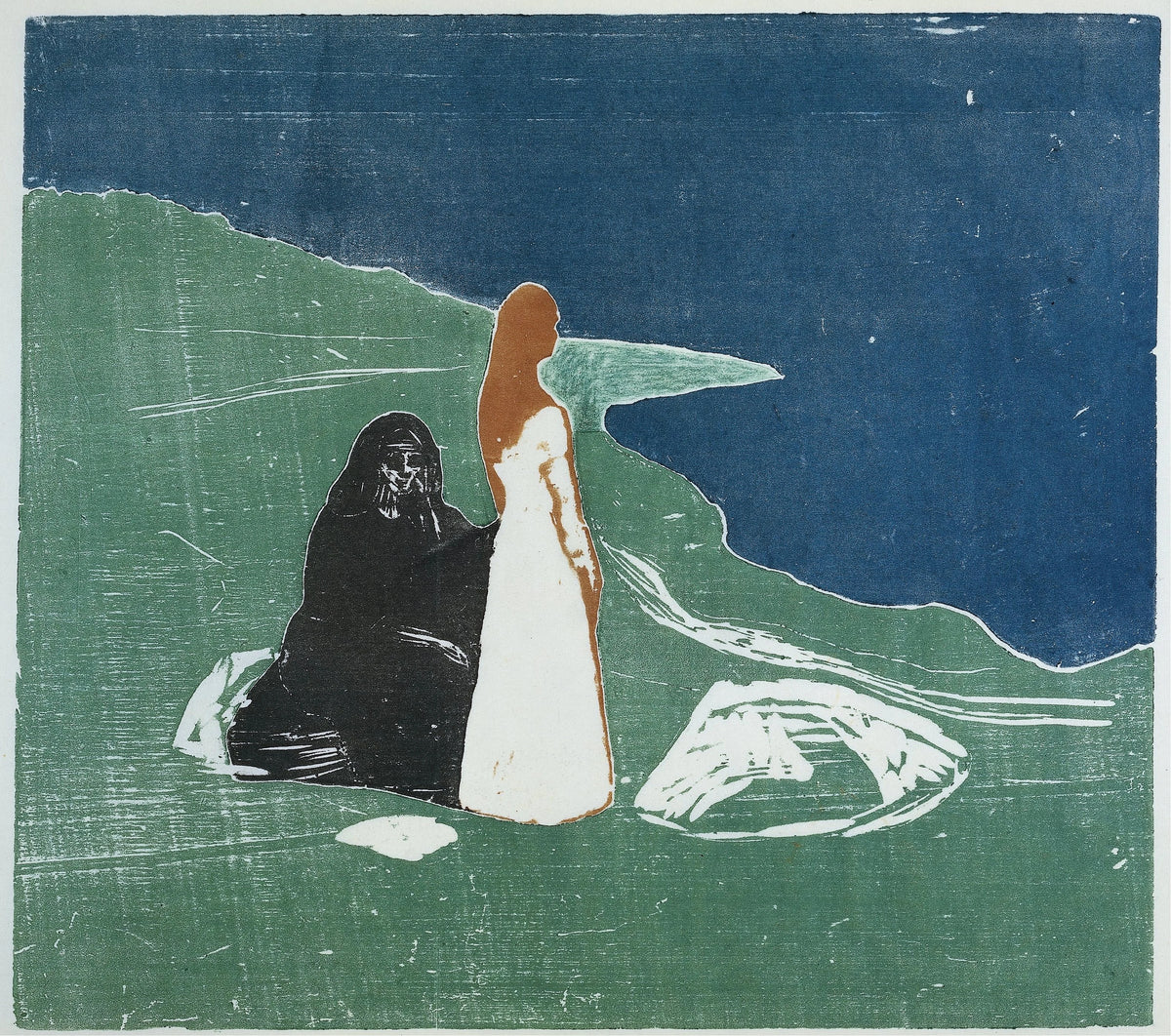 Edvard Munch - Two Women on the Shore (1898)