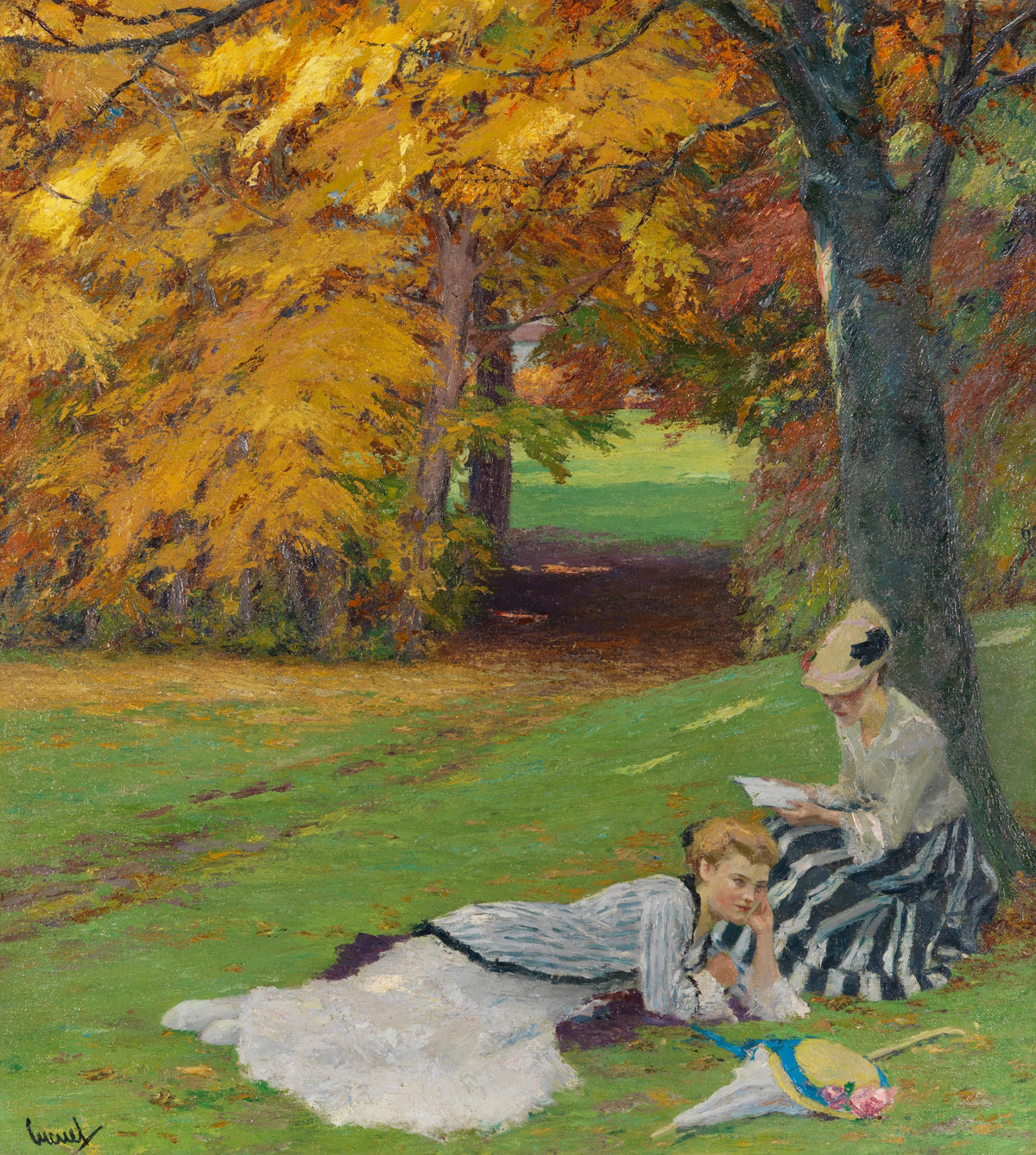 Edward Cucuel - Beautiful autumn afternoon (1915)