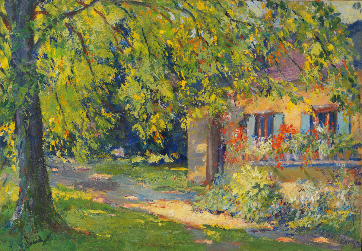 Edward Cucuel - Frühlingsgarten in Starnberg (1920)