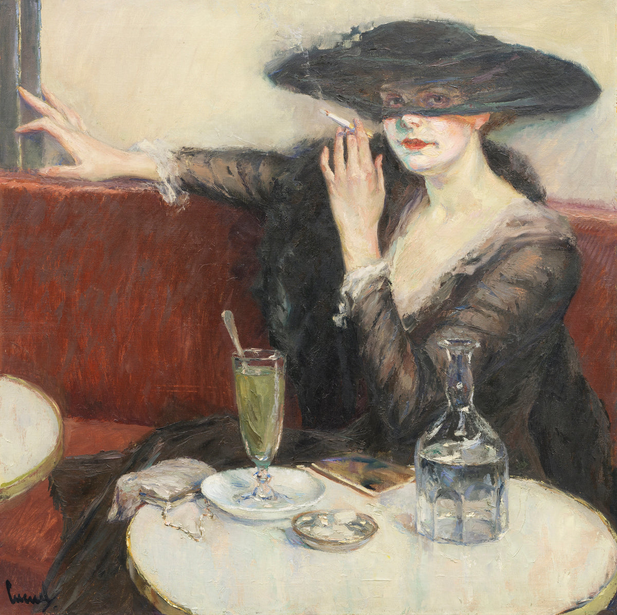 Edward Cucuel - Im Café (1910-1920)
