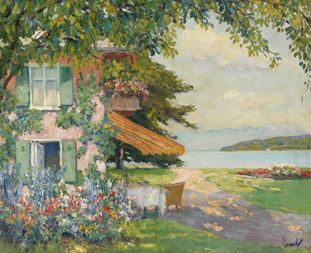 Edward Cucuel - Spring Garden in Starnberg (1920)