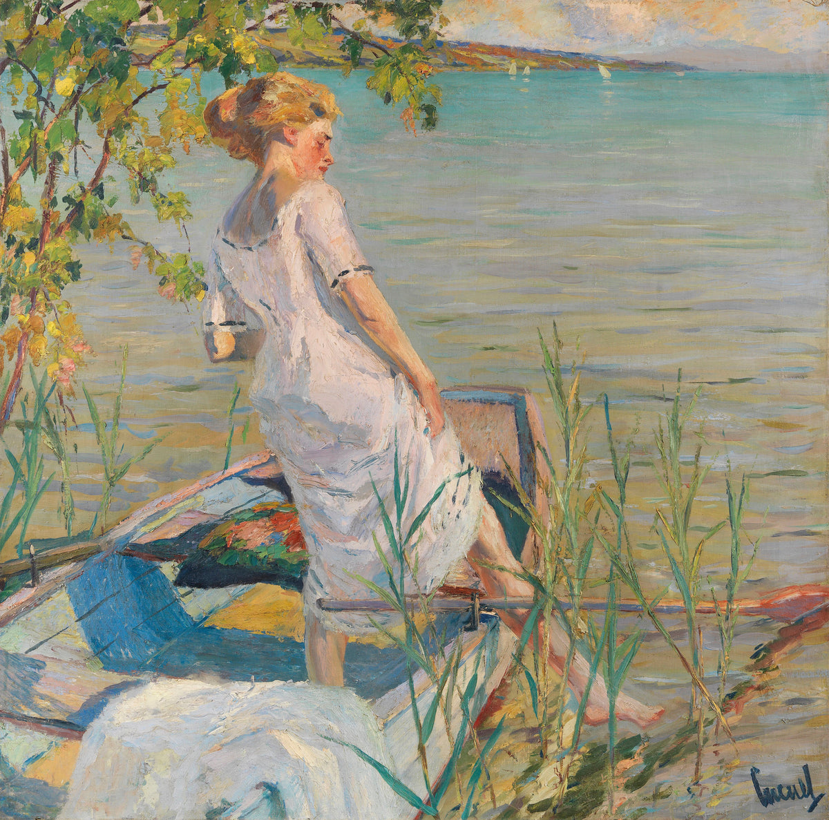 Edward Cucuel - Summer morning on Lake Starnberg (1920-25)