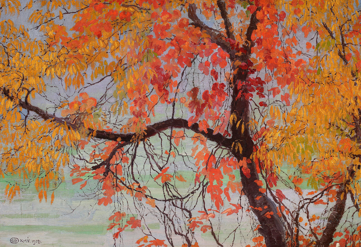 Edward Okuń - Autumn leaves (1912)