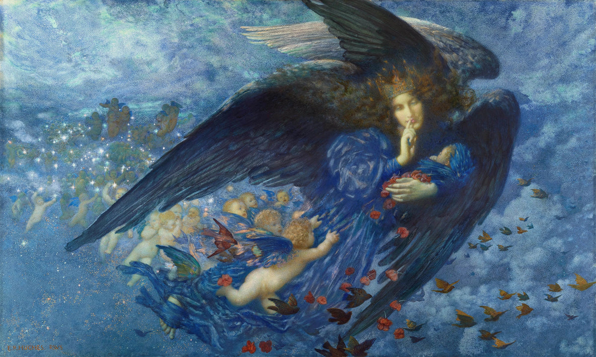 Edward Robert Hughes - Night With Her Train Of Stars (1912)