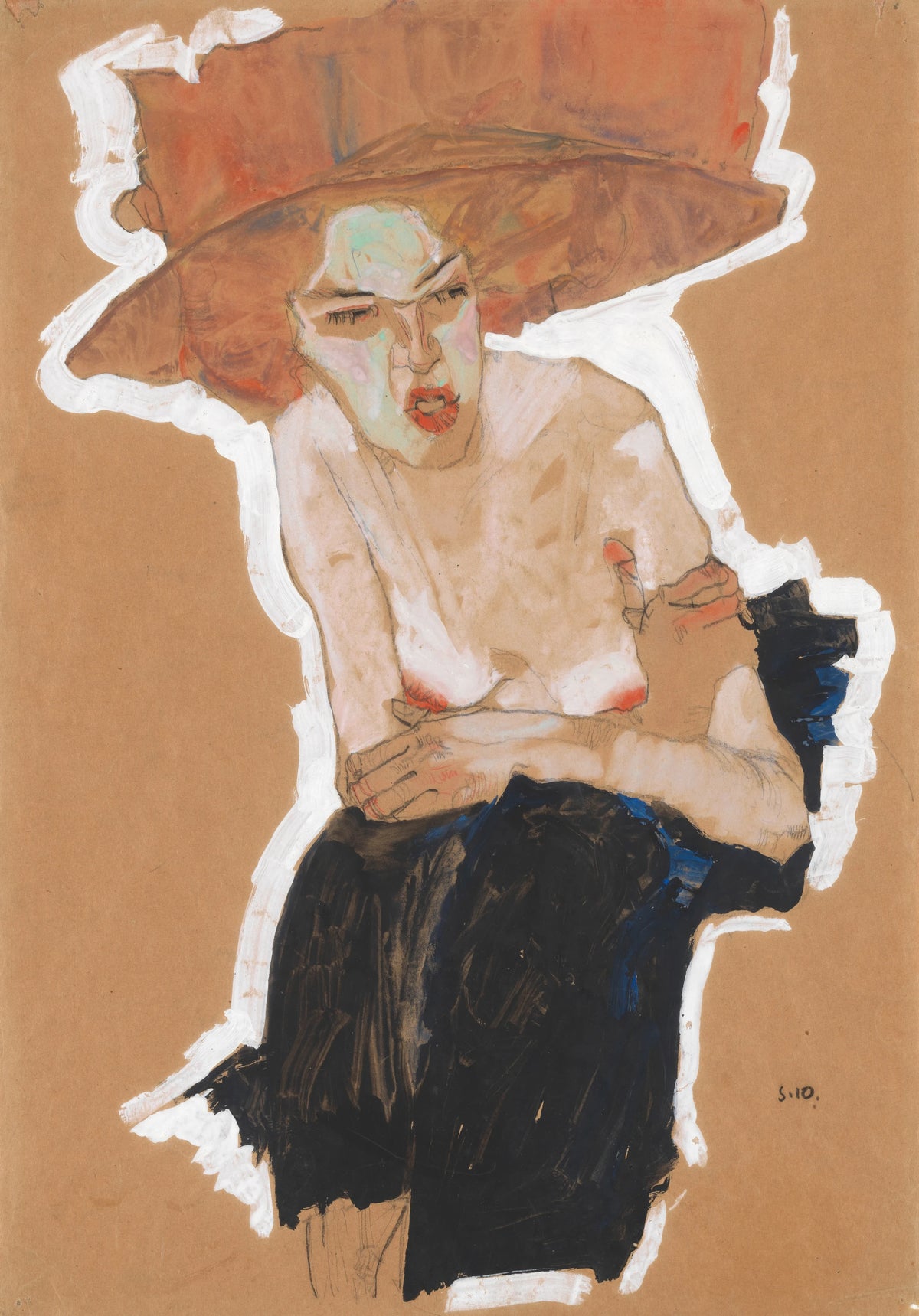Egon Schiele - Die Hämische (1910)