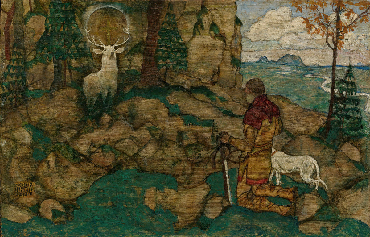 Egon Schiele - Die Vision Des Heiligen Hubertus (The Vision Of St. Hubert) (1916)
