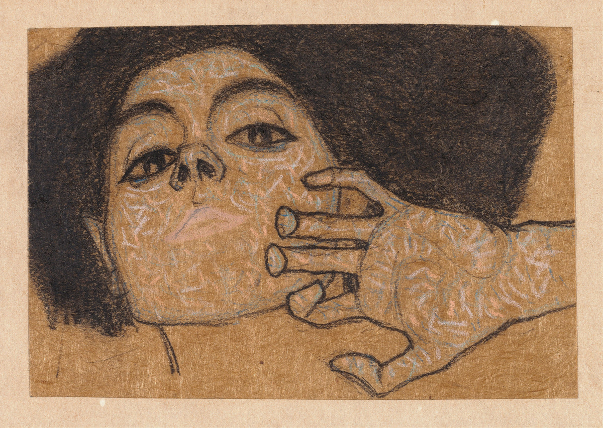 Egon Schiele - Head of a Woman (1908)