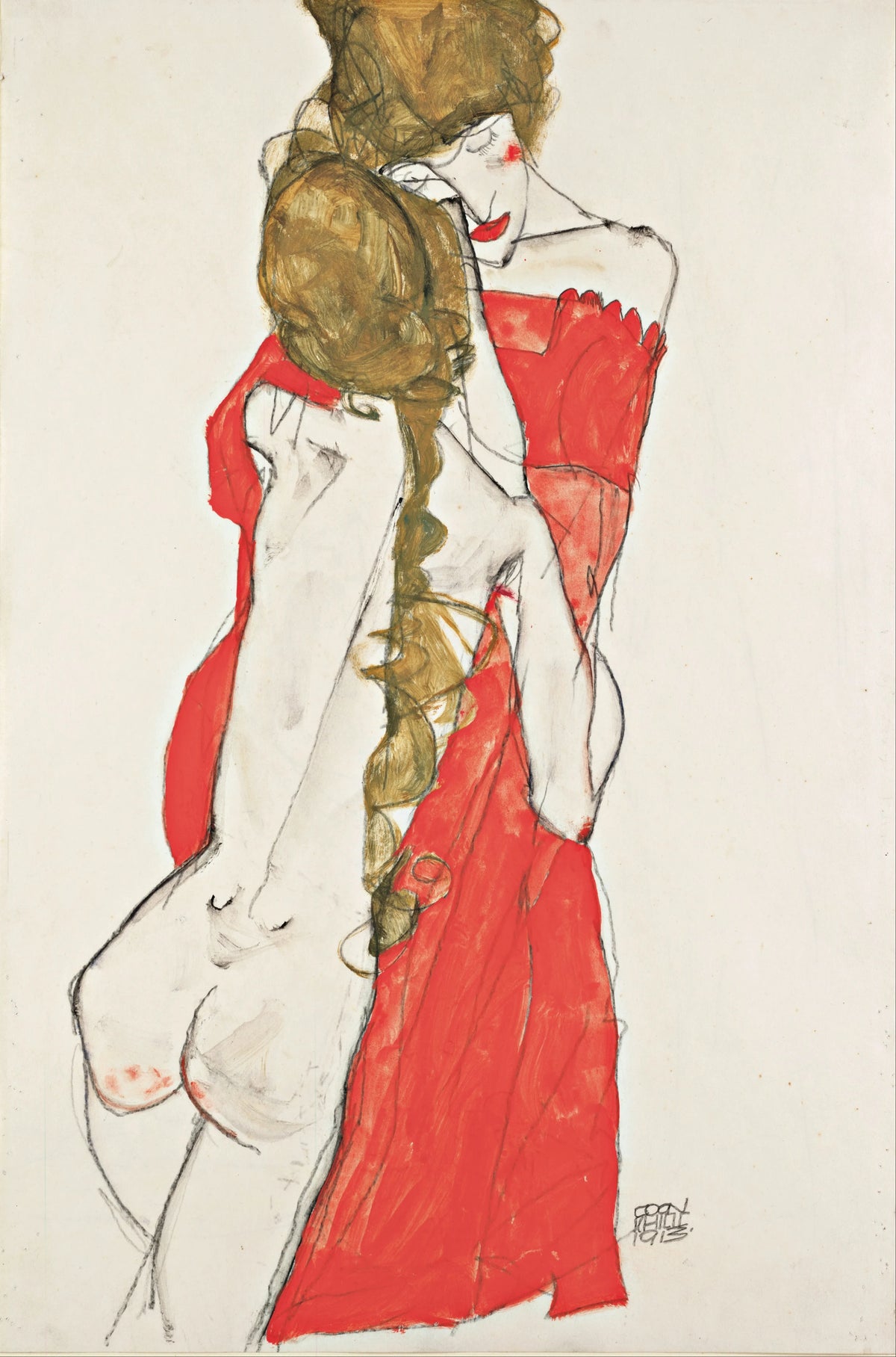 Egon Schiele - Mother and Daughter (1913)