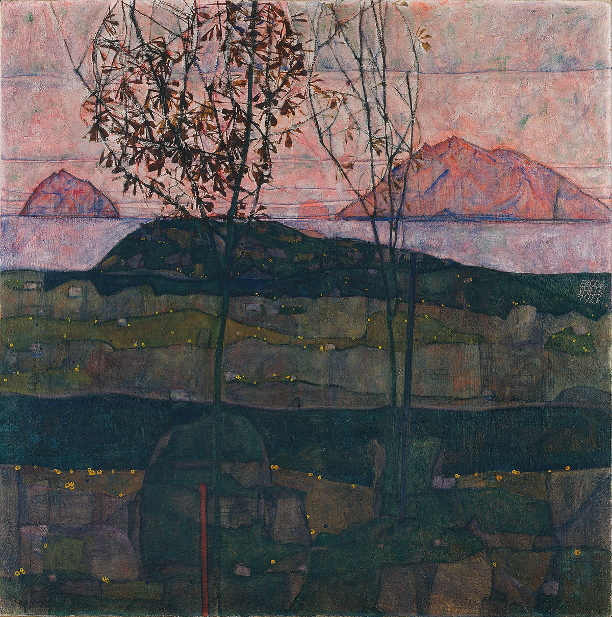 Egon Schiele - Setting Sun (1913)