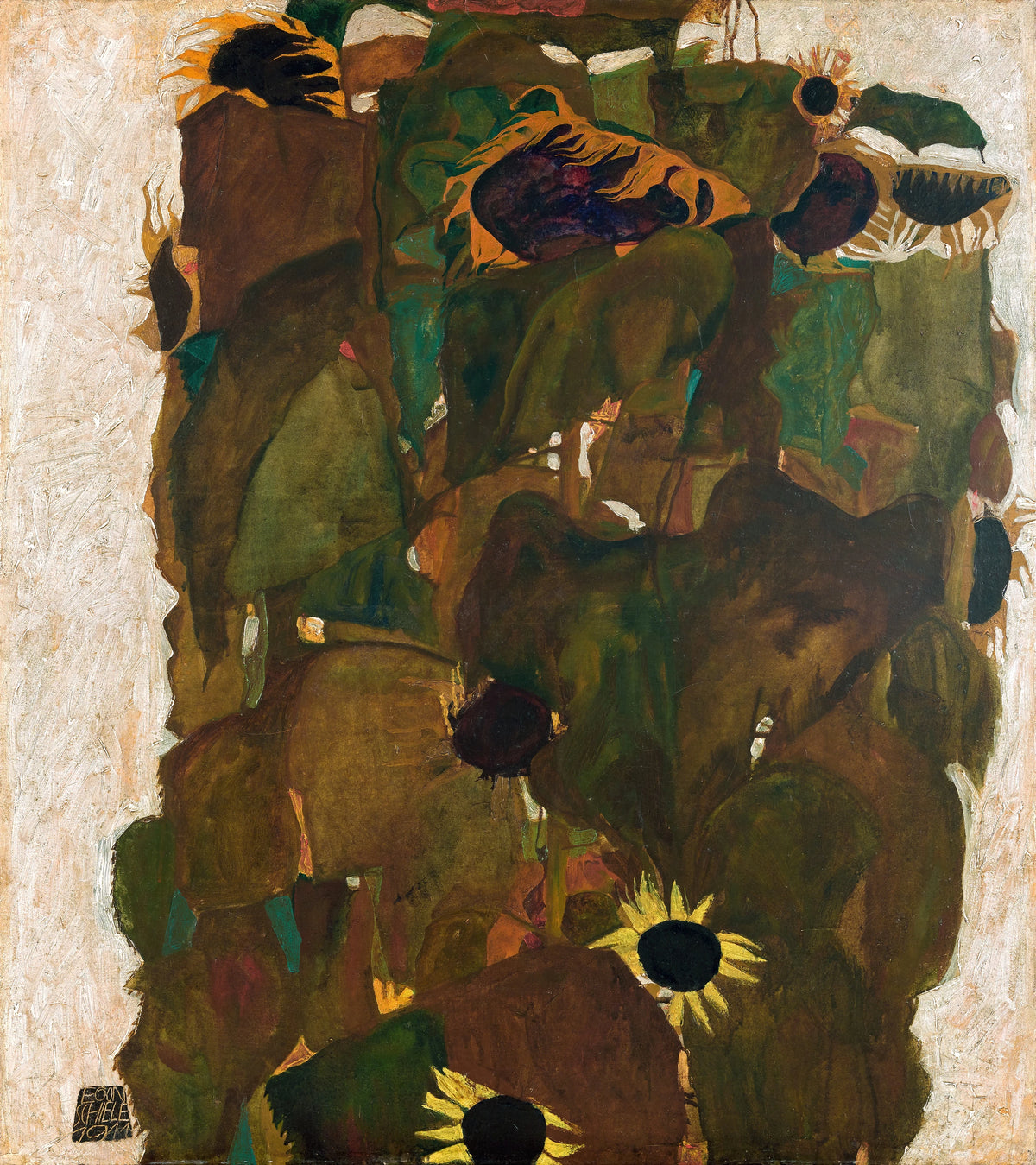 Egon Schiele - Sonnenblumen I (1911)