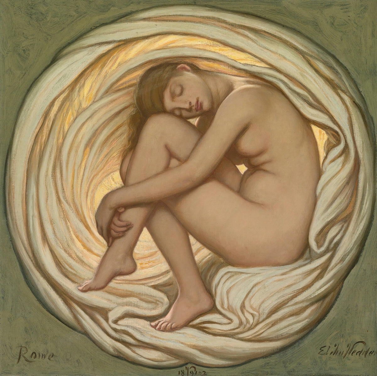 Elihu Vedder - The Heart Of The Rose (1891-2)