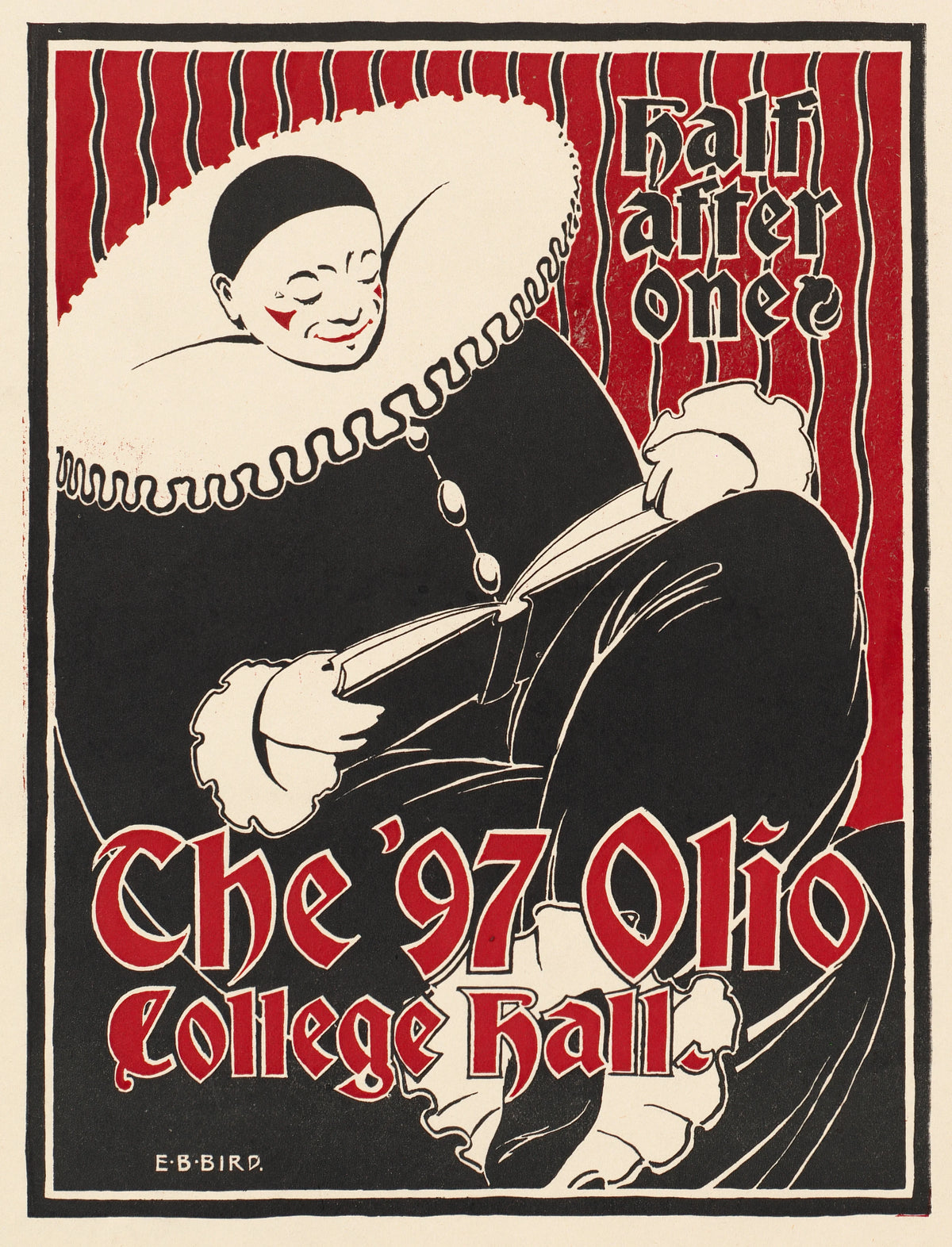 Elisha Brown Bird - Half after one, the '97 Olio College hall (1897)