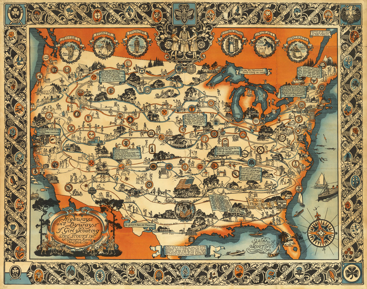 Elizabeth Shurtleff - Highways and byways of Girl Scouting. Girl Scouts Inc (1927)