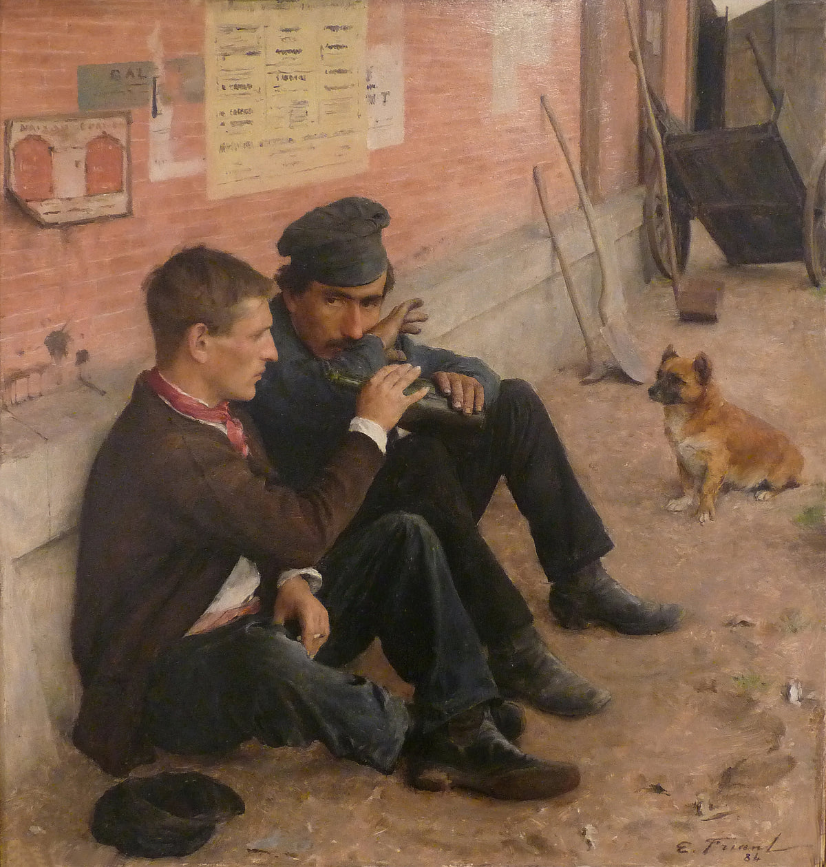 Émile Friant - Drinkers (1884)