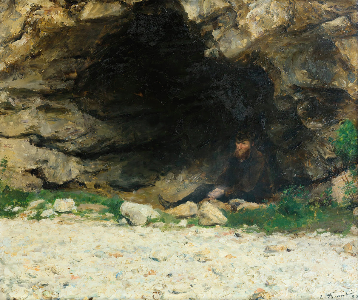 Émile Friant - The Tramp (1890)