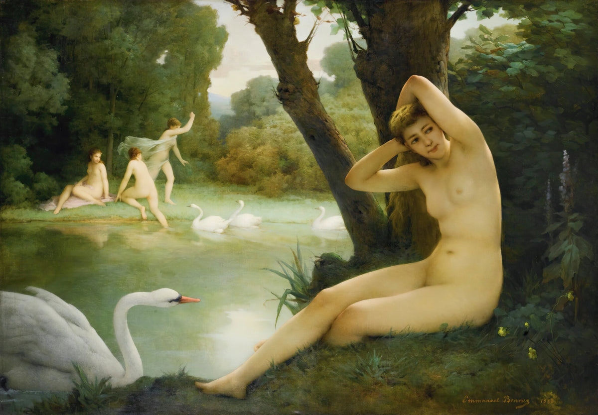 Emmanuel Benner - Leda Et Le Cygne (1888)
