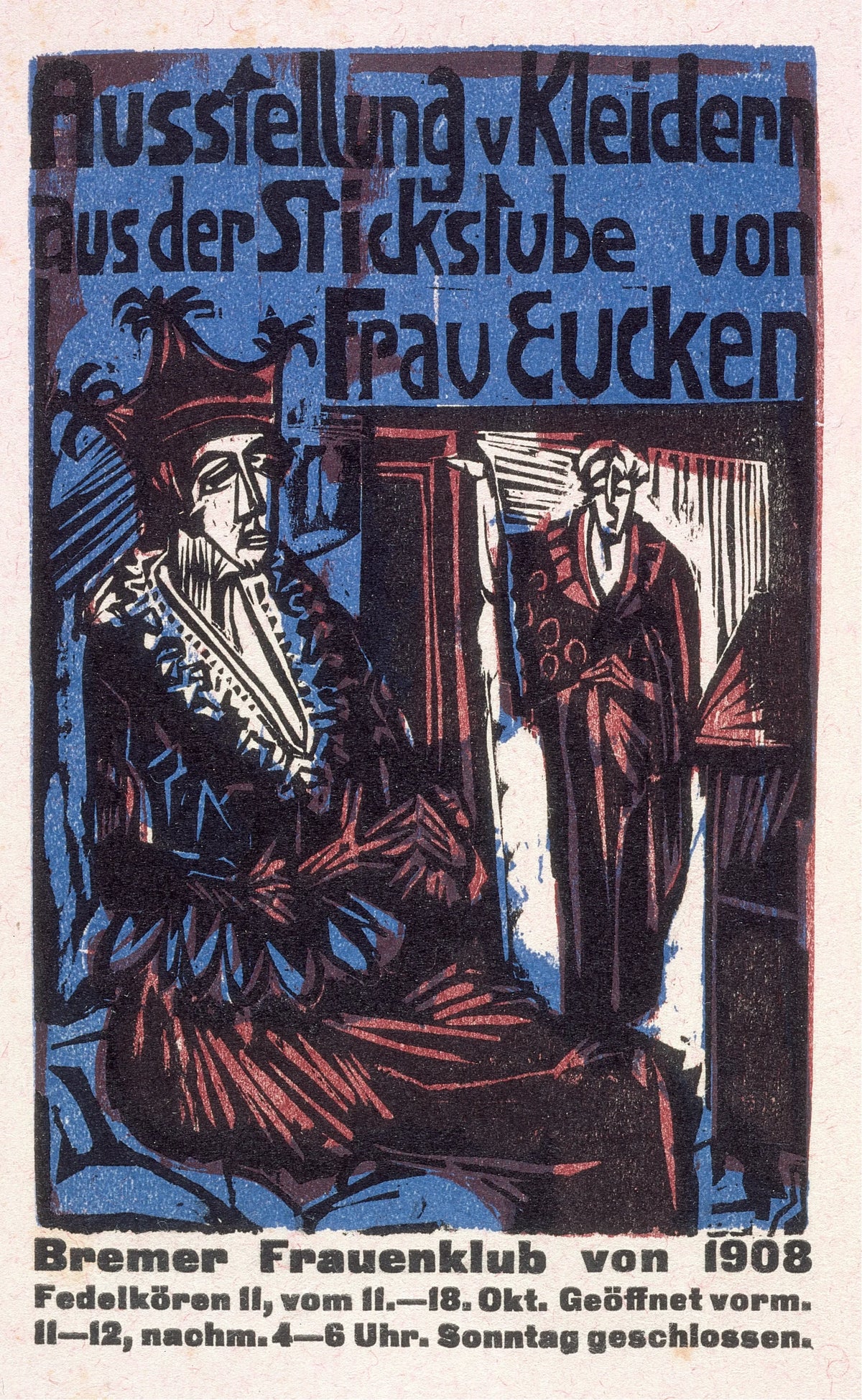 Ernst Ludwig Kirchner - Catalogue of the exhibition of dresses from the needlework salon of Mrs. Eucken (1916)