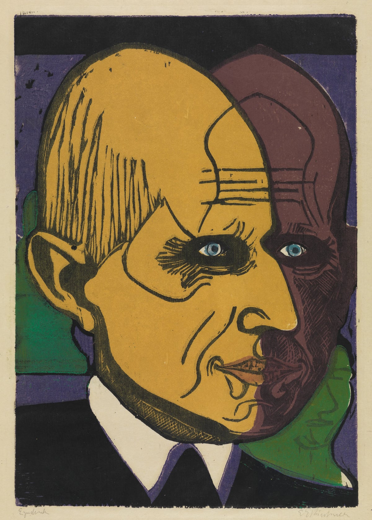 Ernst Ludwig Kirchner - Kopf Dr. Bauer (1933)