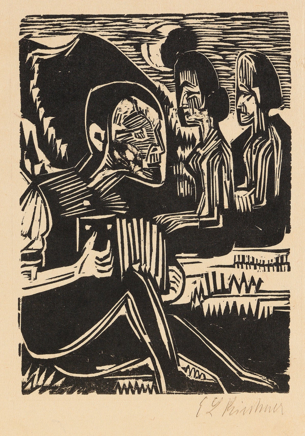 Ernst Ludwig Kirchner - Mondnacht (1924)