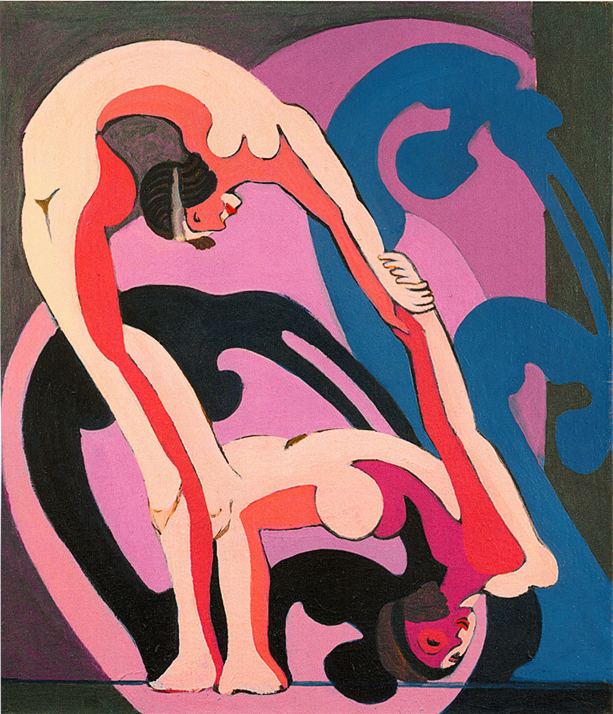 Ernst Ludwig Kirchner - Two Acrobats (1932-1933)
