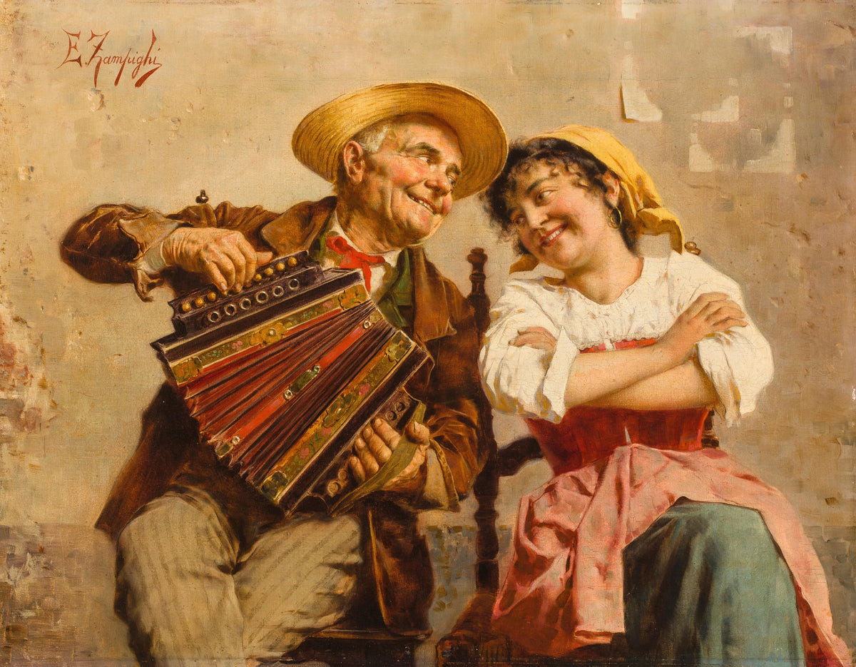 Eugenio Zampighi - The serenade