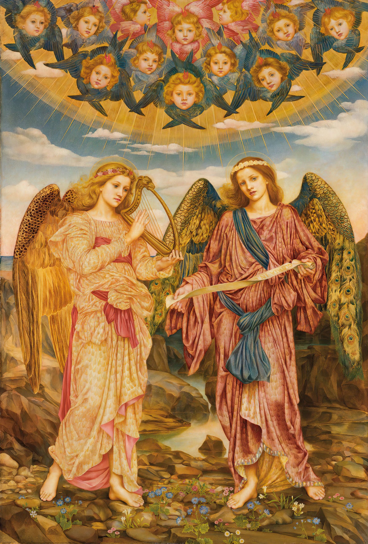 Evelyn De Morgan - Gloria in Excelsis (1893)