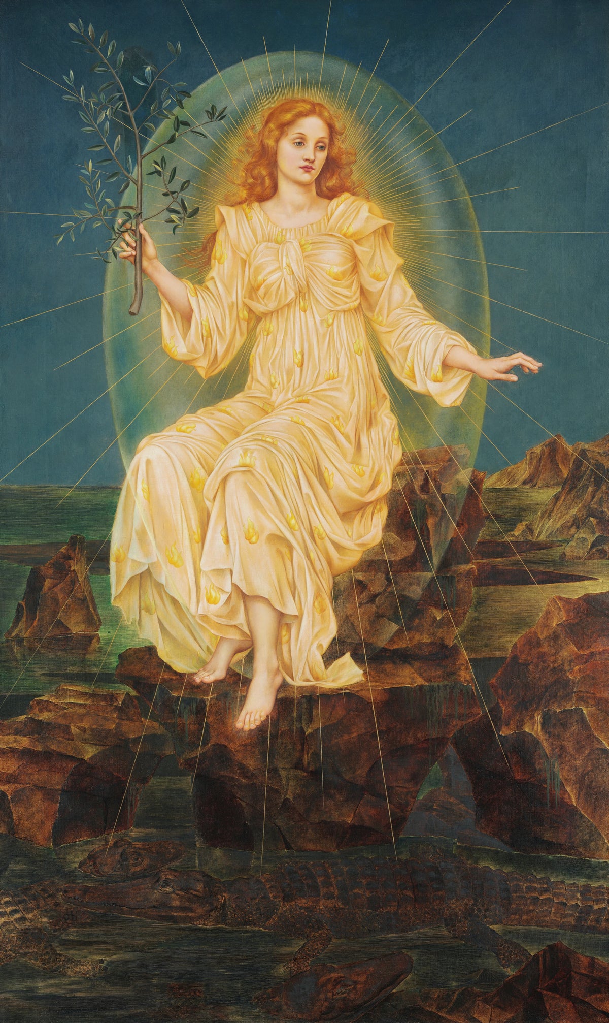 Evelyn De Morgan - Lux in Tenebris (circa 1895)
