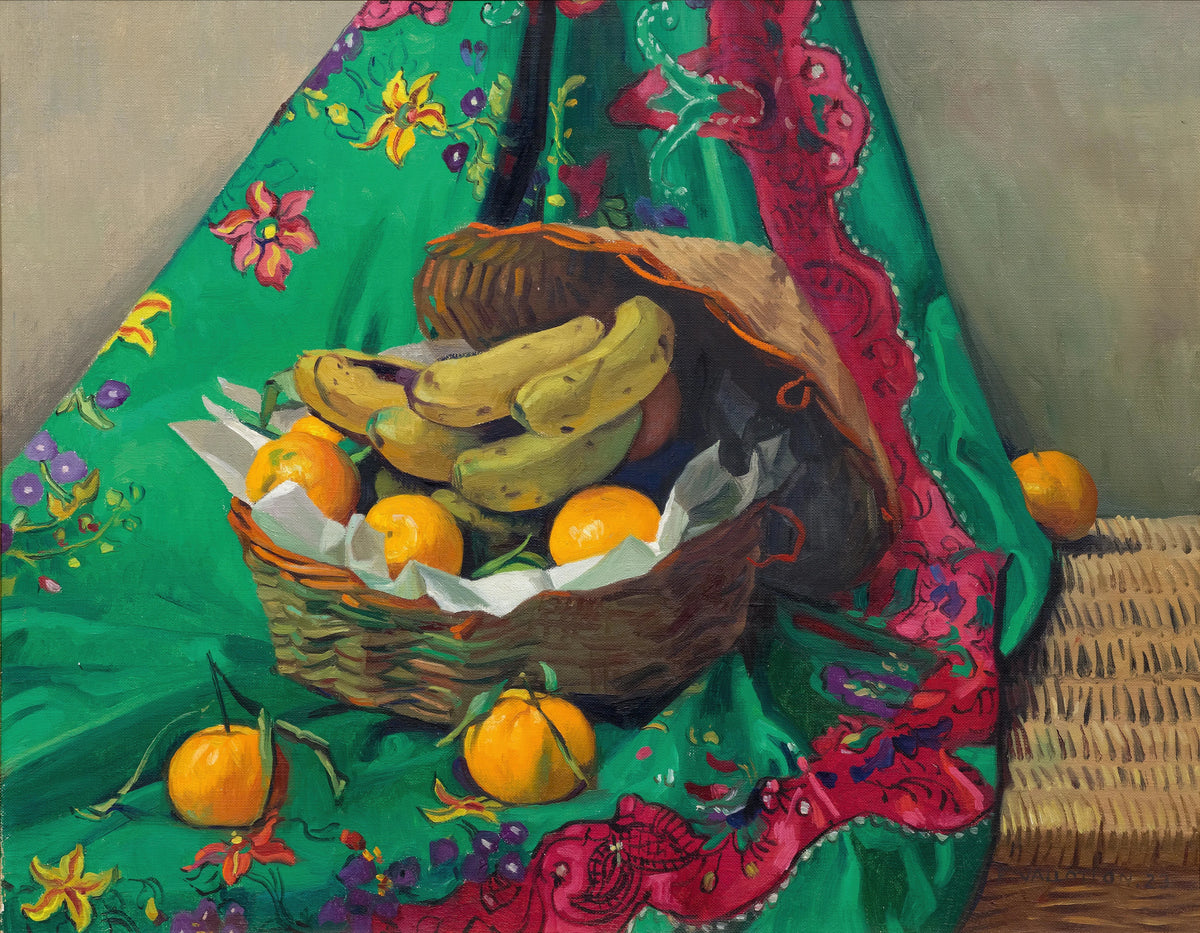 Félix Vallotton - Corbeille de mandarines et bananes (1923)