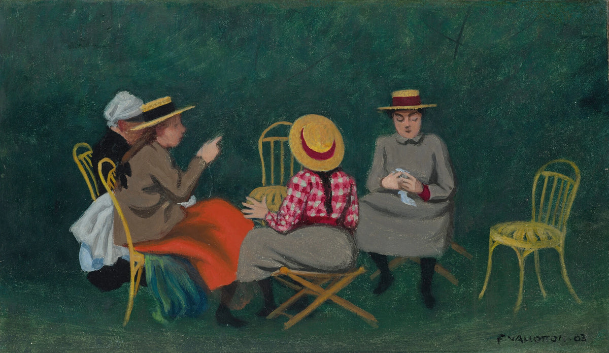 Félix Vallotton - Fillettes au Bois de Boulogne ou Le Jardin (1903)