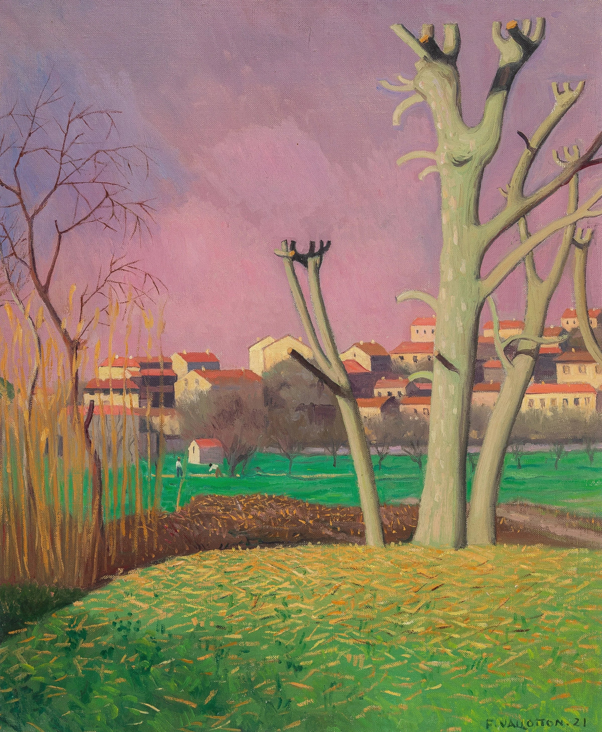 Félix Vallotton - Platanes ébranchés, Cagnes (1921)