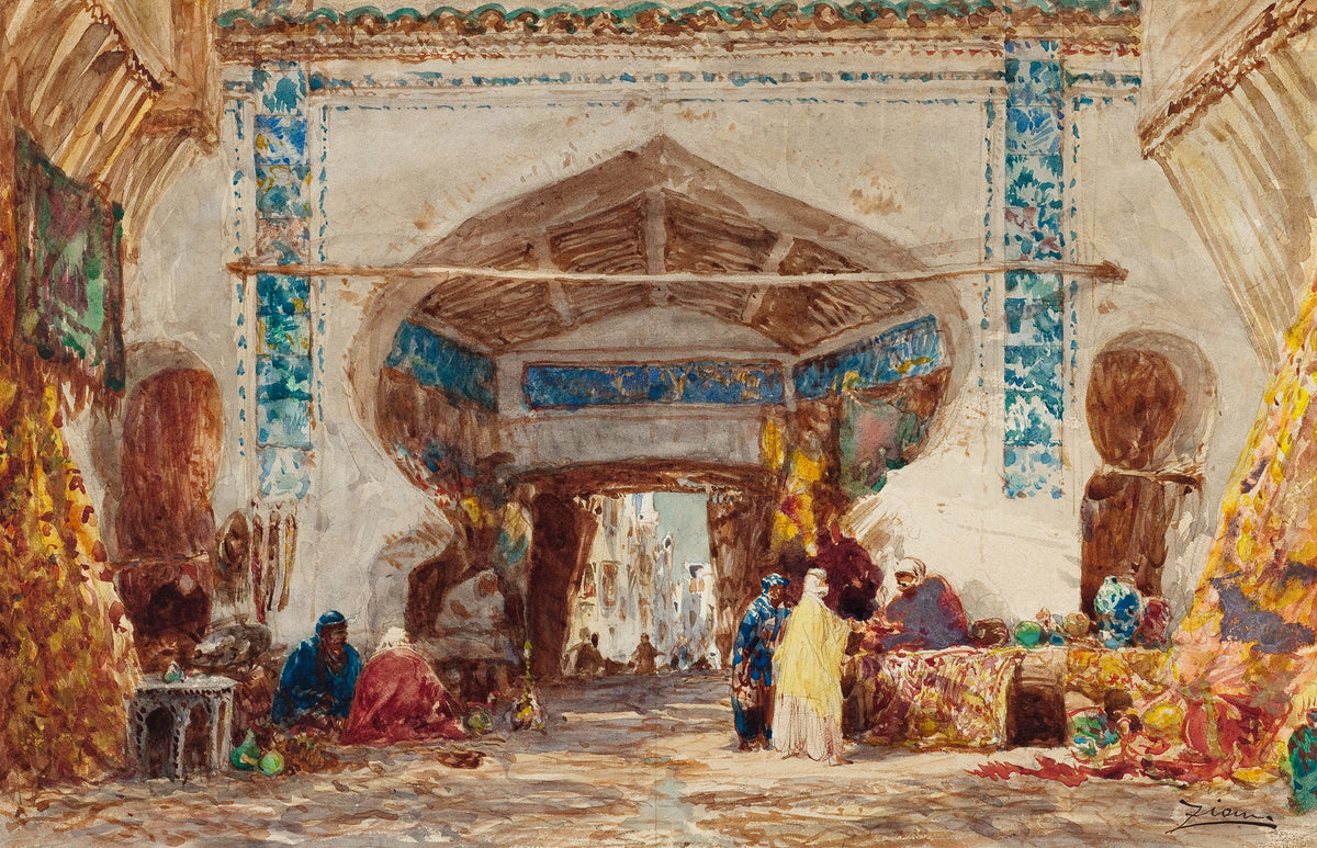 Félix Ziem - Bazar à Constantinople