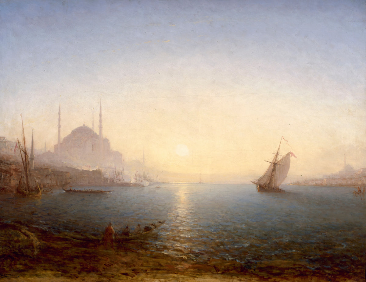 Félix Ziem - Constantinople, Sainte-Sophie Au Soleil Levant (1870-1890)