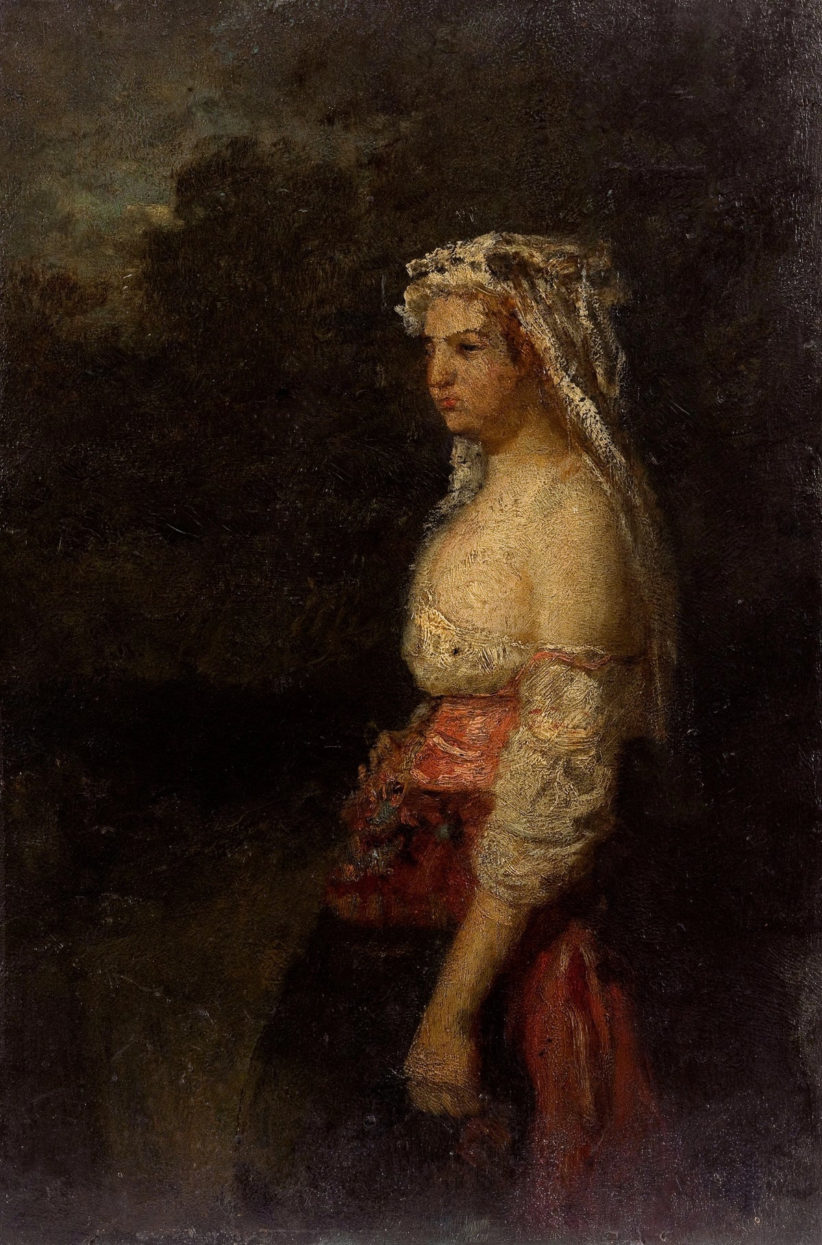 Félix Ziem - Femme du Trastevere