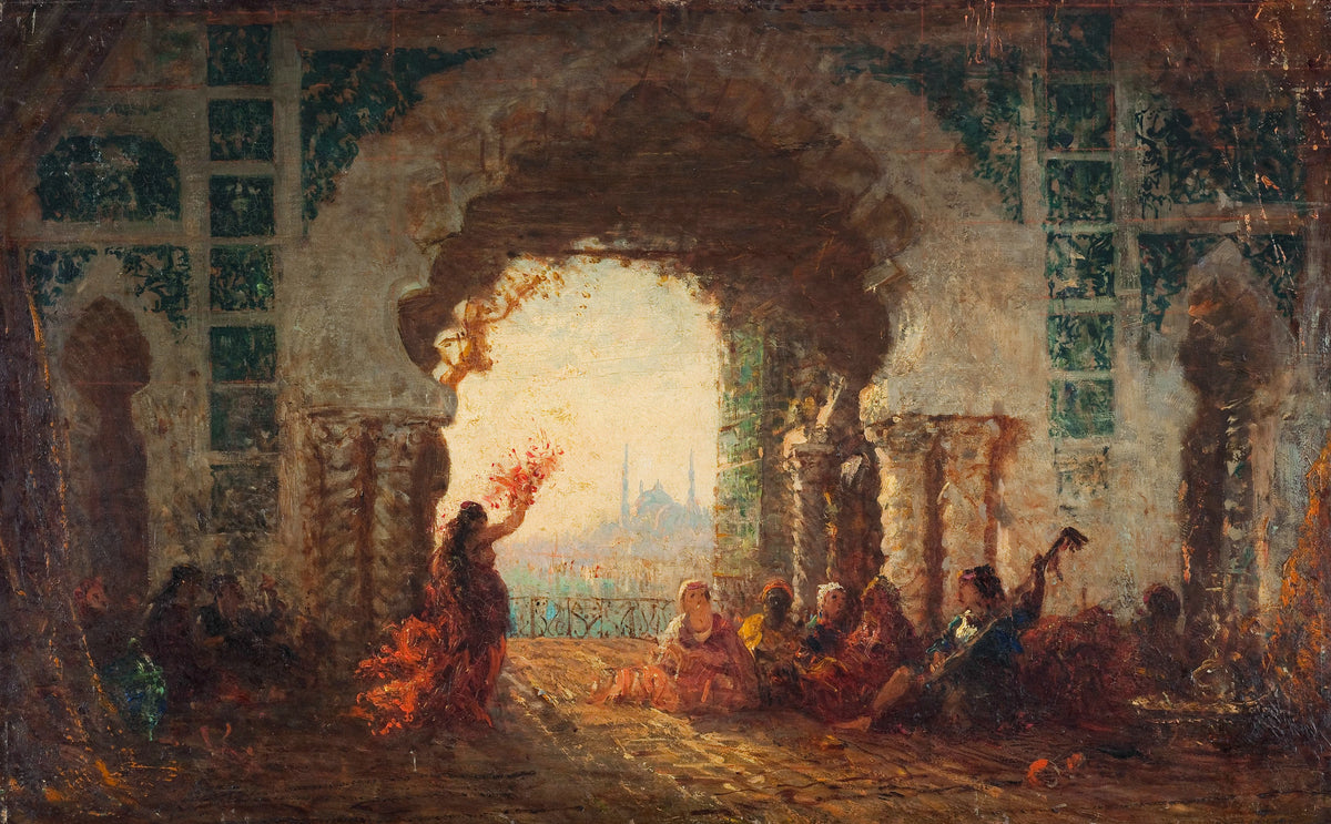 Félix Ziem - Sérail à Constantinople, la danse de l'almée (1880-1900)