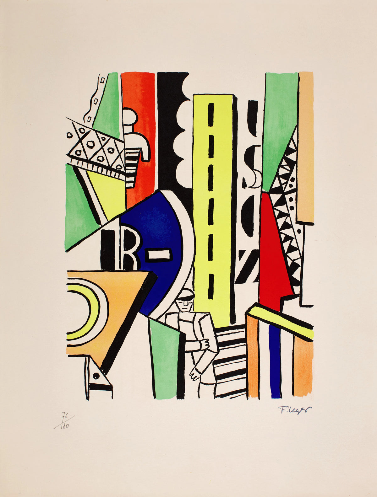 Fernand Léger - L'homme dans la Ville (Man in the City) (1954)