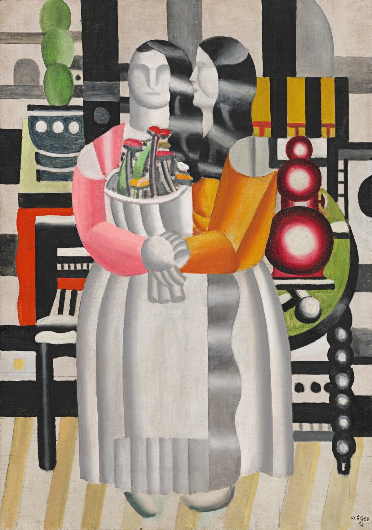 Fernand Léger - Les Confidences (Les deux femmes au bouquet) (1921)
