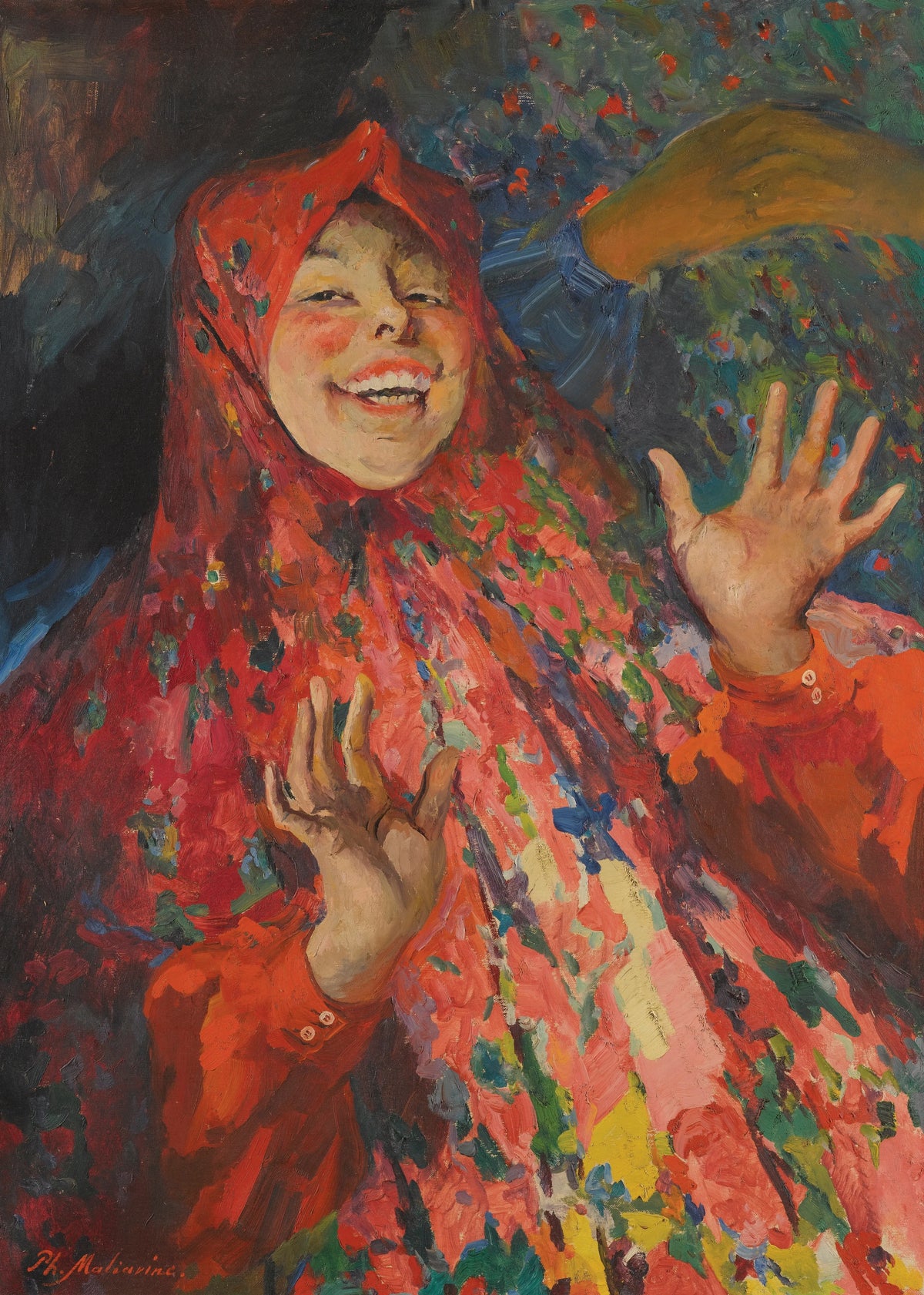 Filipp Malyavin - Laughing Girl
