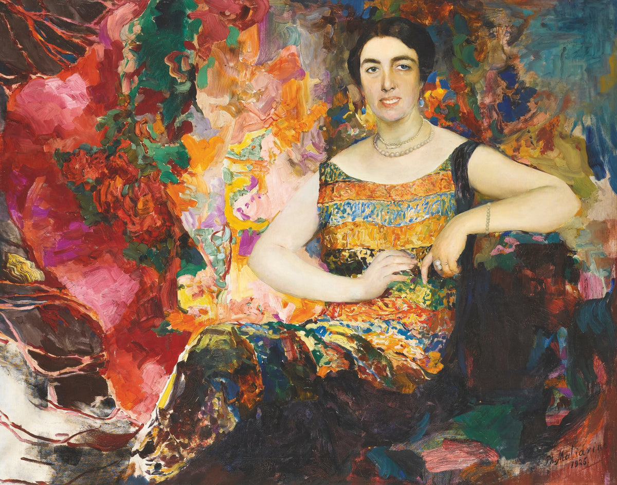 Filipp Malyavin - Portrait Of A Lady (1925)