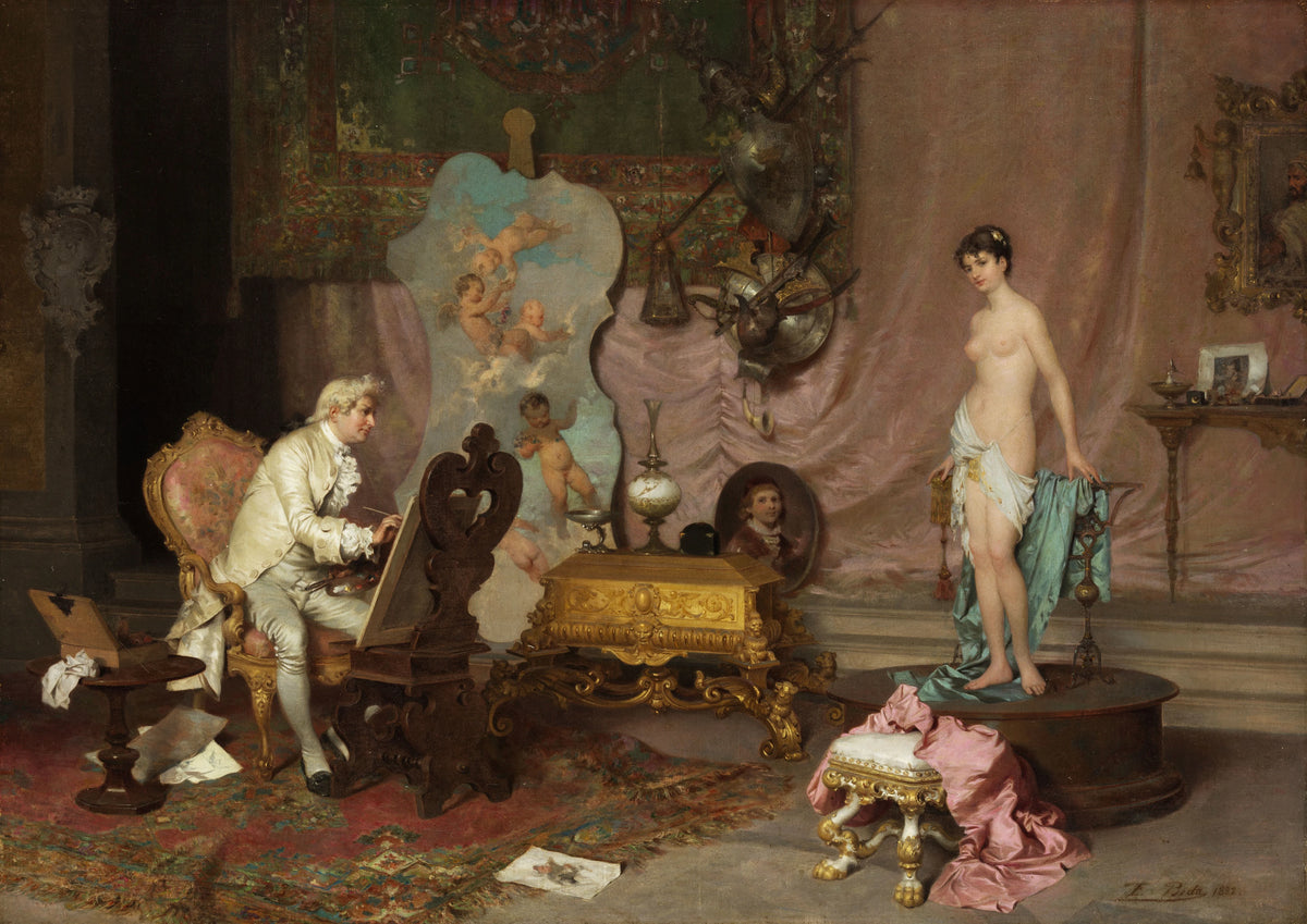 Francesco Beda - The Artist's Model (1882)