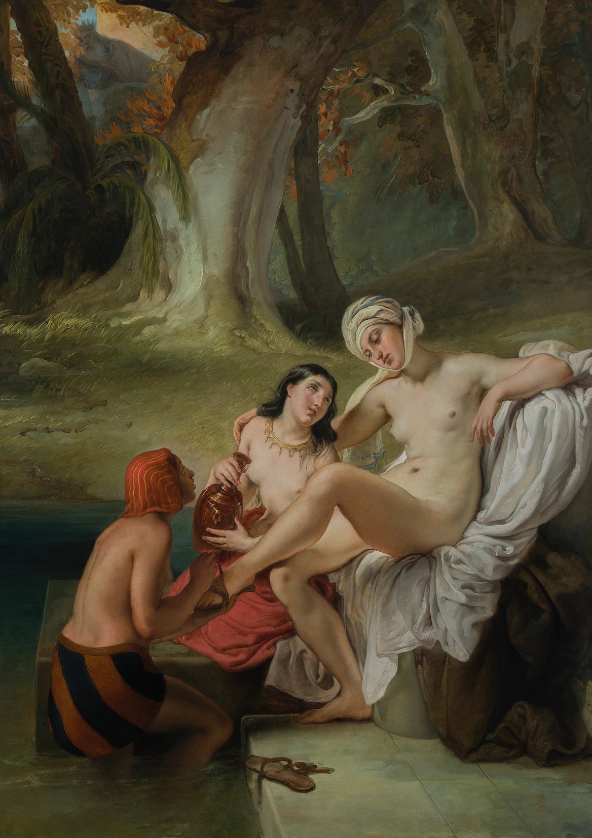 Francesco Hayez - Bathsheba at the bath (1845)