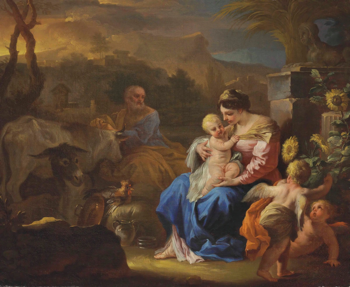 Francesco Solimena - The Rest on the Flight into Eygpt